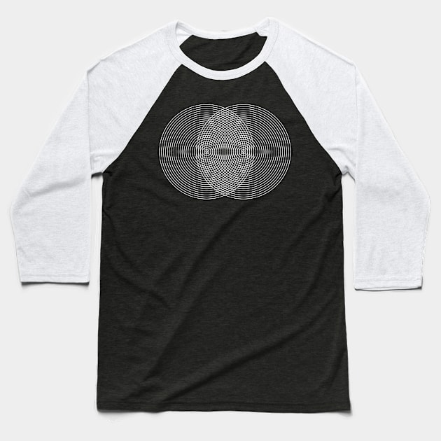 intersecting circles Baseball T-Shirt by lkn